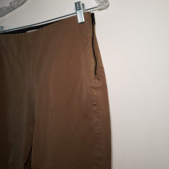 Everlane Olive Green Side Zipper Ankle Pants 4 - Picture 2 of 7